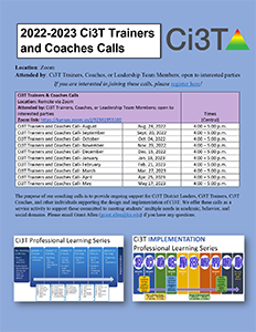 Ci3T Trainers and Coaches  Call Flyer