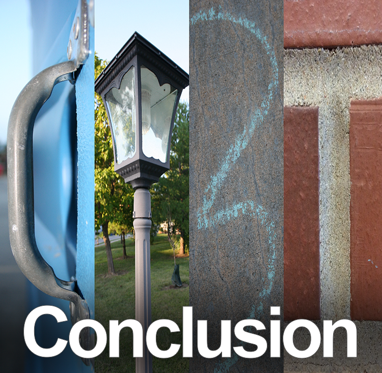Conclusion chapter companion eBook to the Ci3T interactive eBook showing Ci3T spelled out in found objects