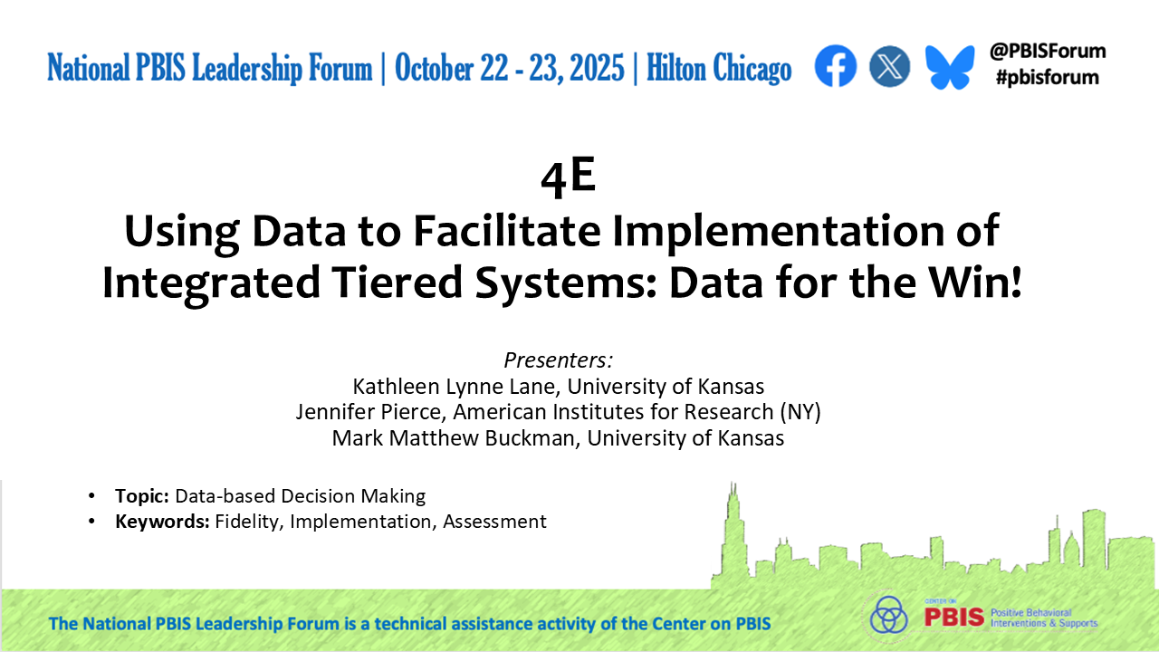 PBIS Leadership Forum Presentation