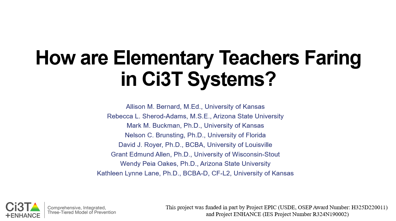 TECBD wellbeing Presentation