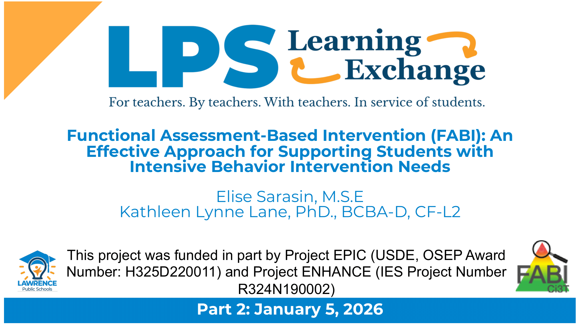 LPS Learning Exchange Session 2