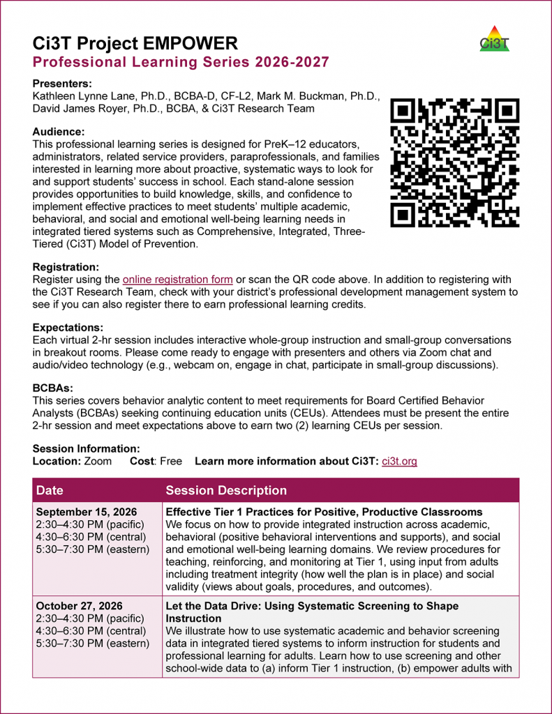 2026 2027 EMPOWER Flyer