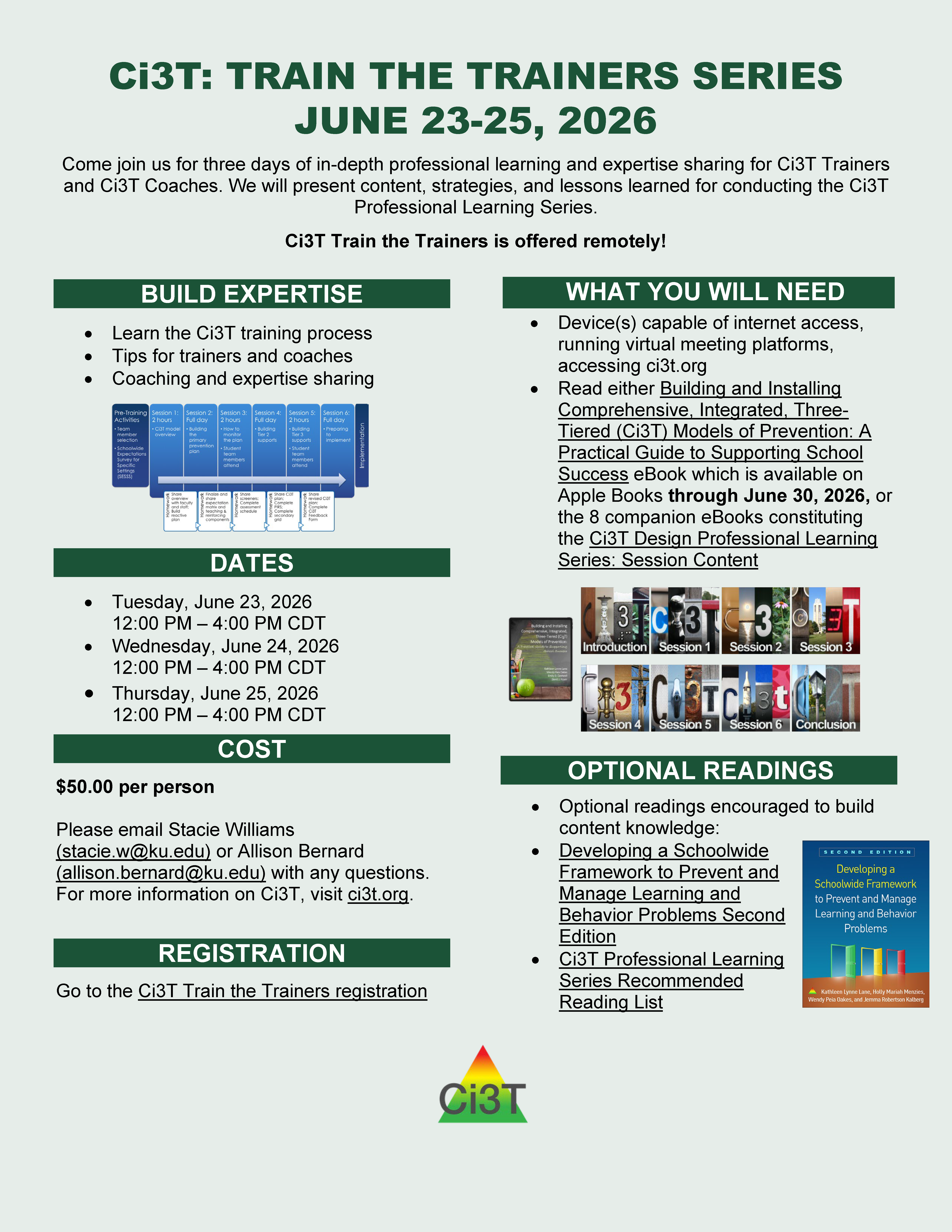 train the trainers flyer