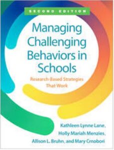Book cover for managing challenging behaviors in schools