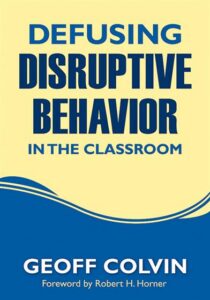 Defusing disruptive behavior in the classroom book cover art